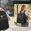 Foldable 4-in-1 Diaper Bag Backpack with Changing Pad