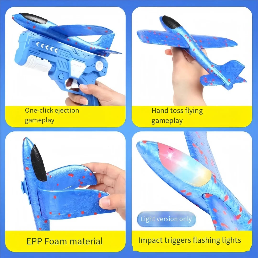 Foam Plane Launcher – Outdoor Catapult Toy for Kids