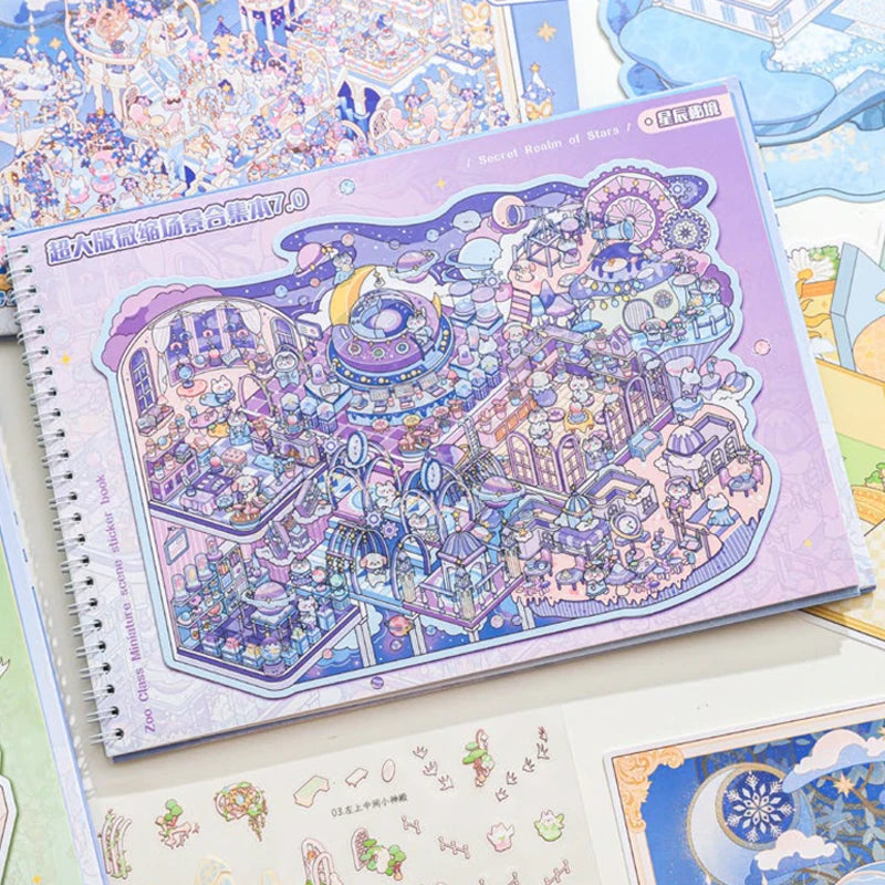 Cute Waterproof Sticker Pack for DIY Crafts and Scrapbooking