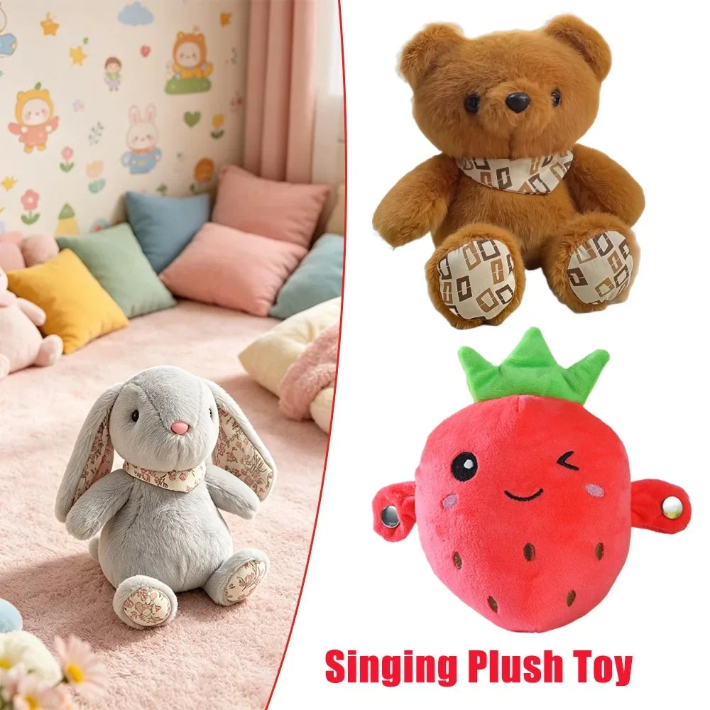 Interactive Musical Teddy Bear Plush Toy with Rhythm Piano