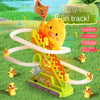 Interactive Climbing Duck Roller Coaster Toy with Lights and Music