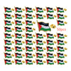 50 pieces of durable metal enamel lapel pins featuring the Palestinian flag design