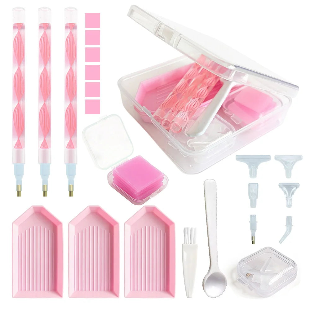 Diamond Painting Tool Kit with Storage Box and Accessories