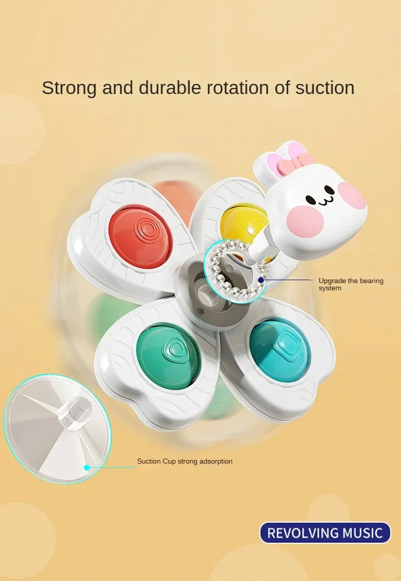 Spinning Suction Cup Bath Toys for Toddlers