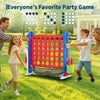 4-in-1 Giant Outdoor Game Set with Basketball Hoop & Ring Toss