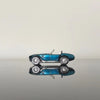 1/64 Scale Alloy Car Wheels with Rubber Tires - 10 Sets