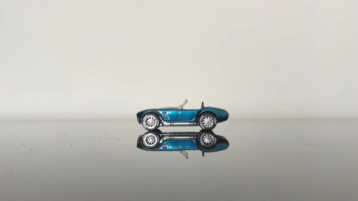 1/64 Scale Alloy Car Wheels with Rubber Tires - 10 Sets