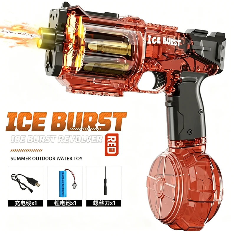 Electric Water Gun with Recoil Effect & Sensor Lights