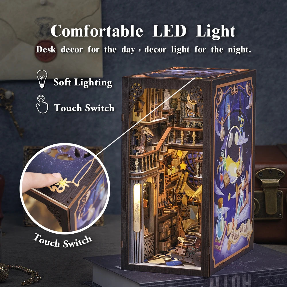 Eternal Bookstore DIY Book Nook Kit with LED Lighting
