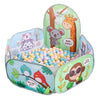 Kids Indoor Play Tent with Ball Pit and Basketball Hoop