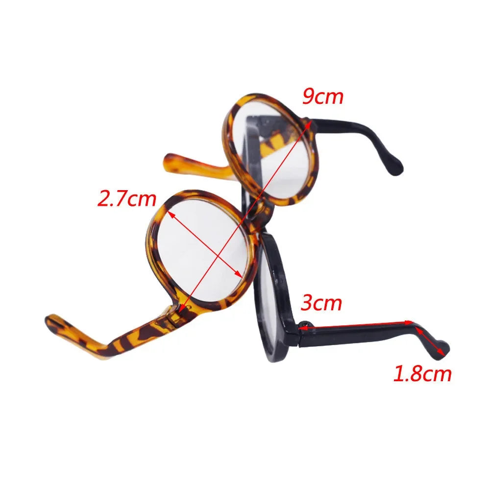 Transparent Plastic Sunglasses for Labubu Dolls (15cm/20cm)