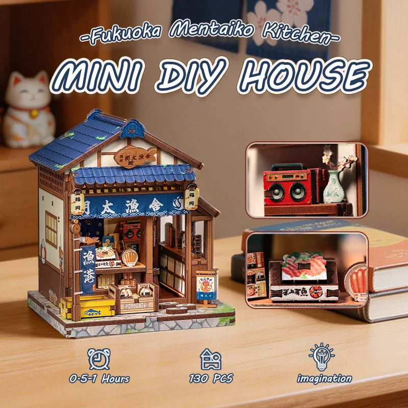 Japanese Mini Store Book Nook DIY Kit