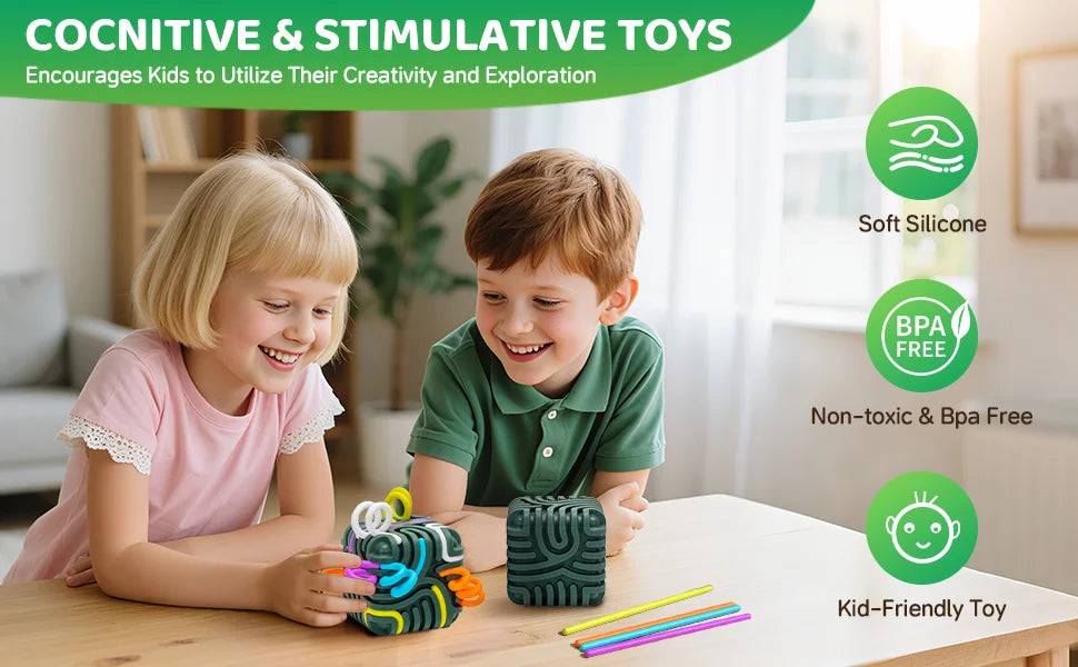 Silicone Sensory Fidget Cube for Stress Relief and Focus