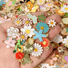 Assorted Enamel Flower Charms for Jewelry Making | Tulip, Rose & More