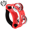 Foot Tambourine with Jingle Bells – Rainbow Percussion Instrument