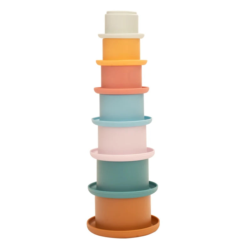 Silicone Stacking Cups for Toddlers – Montessori Nesting Toy
