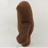 A brown bear plush toy stuffed animal with a fuzzy texture shown from the back.