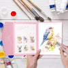 Beginner Watercolor Paint Set with Brushes and Practice Book