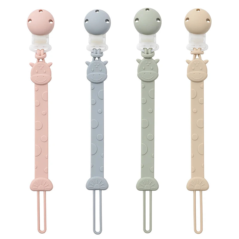 BPA-Free Silicone Pacifier Clips for Babies