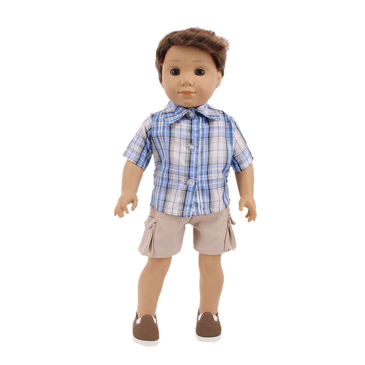 Bear Print Casual Outfit for 43 cm Baby Dolls