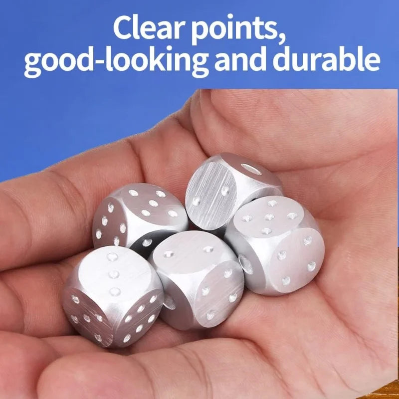 Premium Aluminum Alloy Dice Set with Storage Box