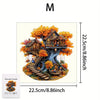 Premium Wooden Jigsaw Puzzle – Villa Peacock Owl Landscape