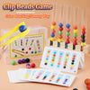 Montessori Wooden Test Tube Bead Sorting Game for Toddlers