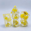 Acrylic Polyhedral Dice Set with Animal Duck Fillers