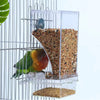 Clear Anti-Spill Parrot Bird Feeder