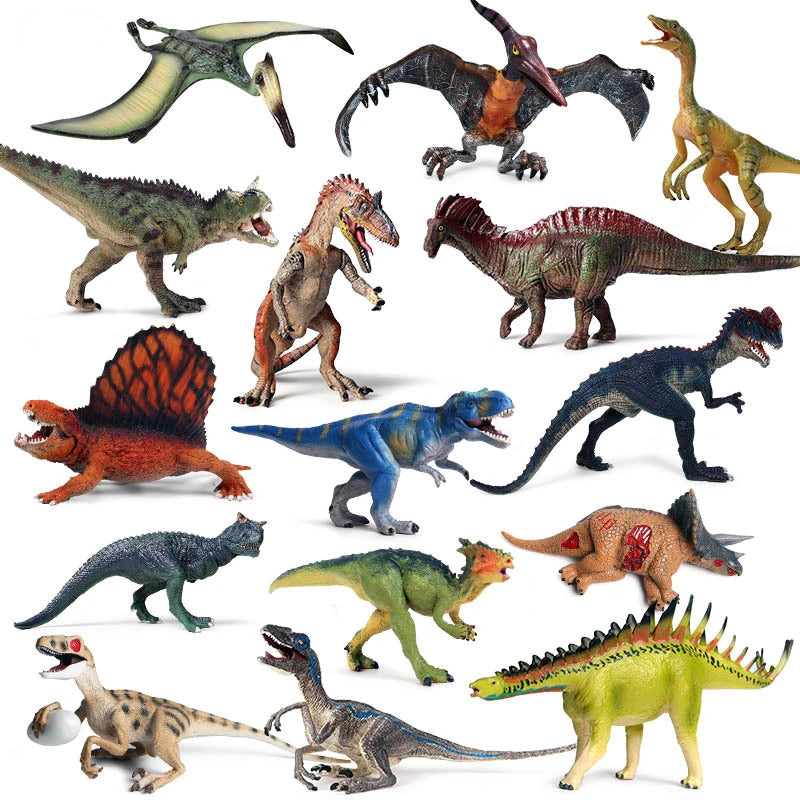 Realistic Dinosaur Figurine Collection for Imaginative Play