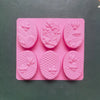Bee-Shaped Silicone Soap Mold – 6 Cavity DIY Craft Mold