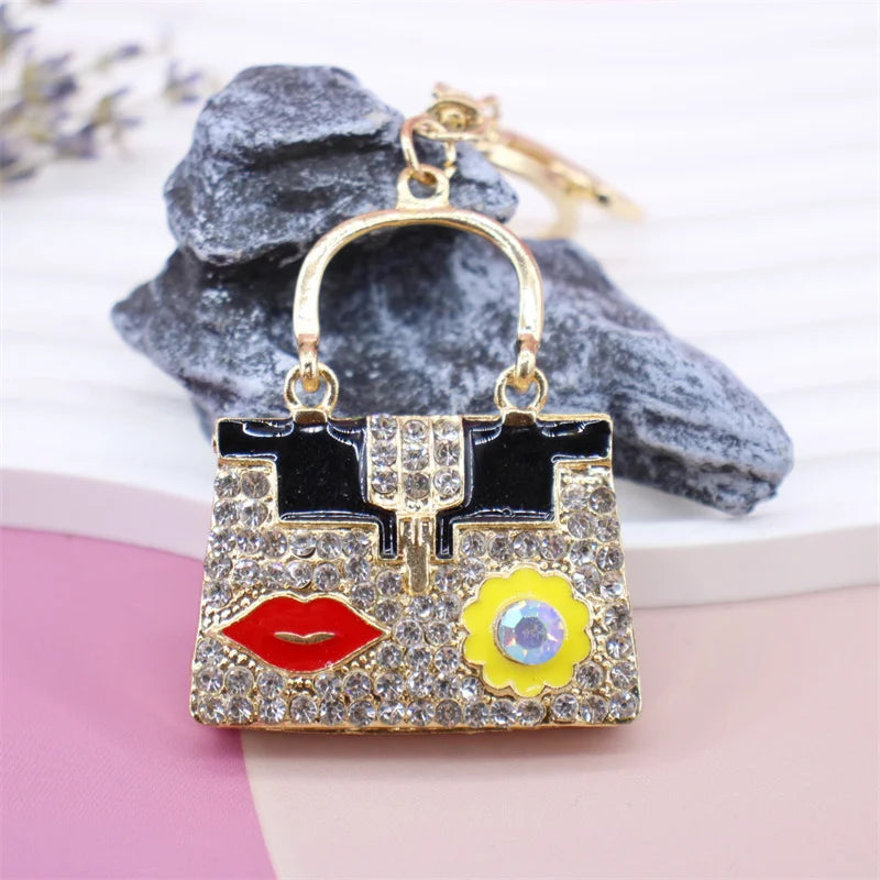 Crystal Rhinestone Handbag Keychain