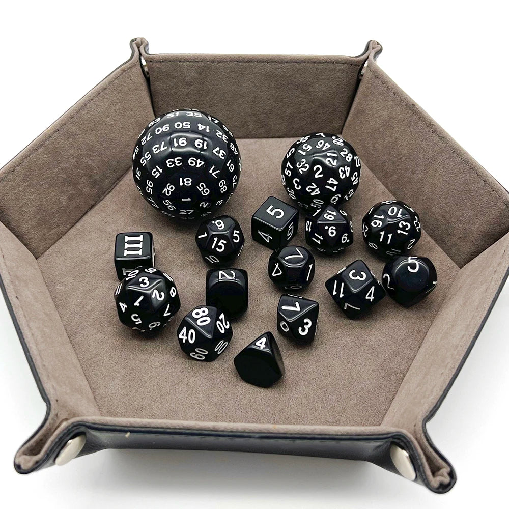 15-Piece Polyhedral Acrylic Dice Set for RPGs & Tabletop Games