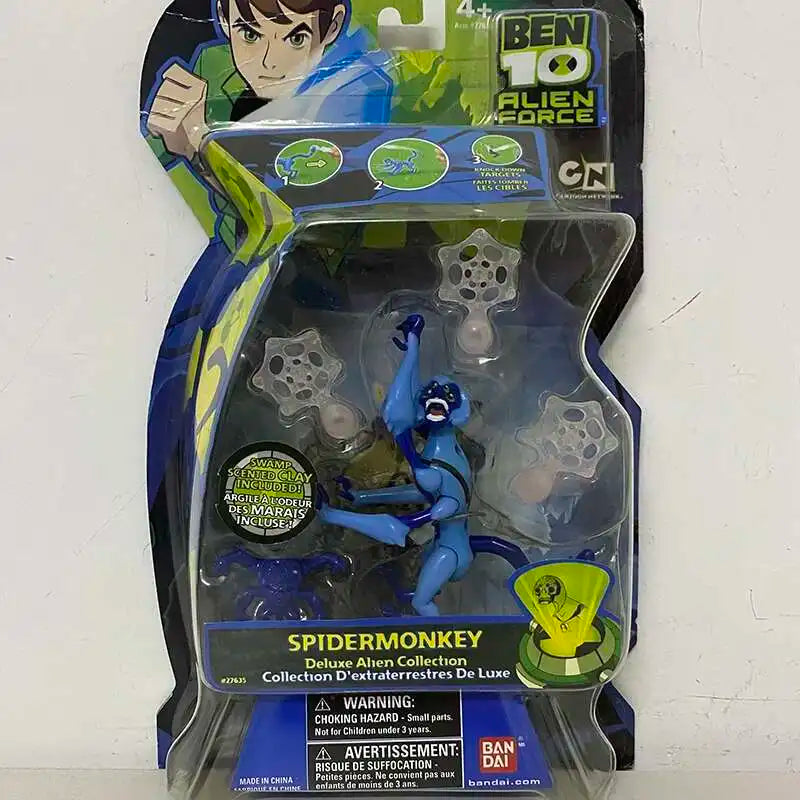 A packaged action figure of Spidermonkey from the Ben 10 Alien Force series.