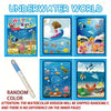 Magic Water Drawing Book for Kids - Reusable Coloring Fun