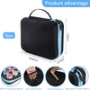 Black diamond painting toolkit storage case with inner mesh pocket and double zippers