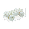 White city traffic vehicle building blocks set featuring trucks and buses