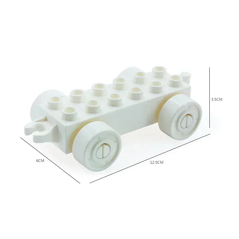 White city traffic vehicle building blocks set featuring trucks and buses