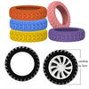 Silicone Luggage Wheel Protector Covers – Set of 8