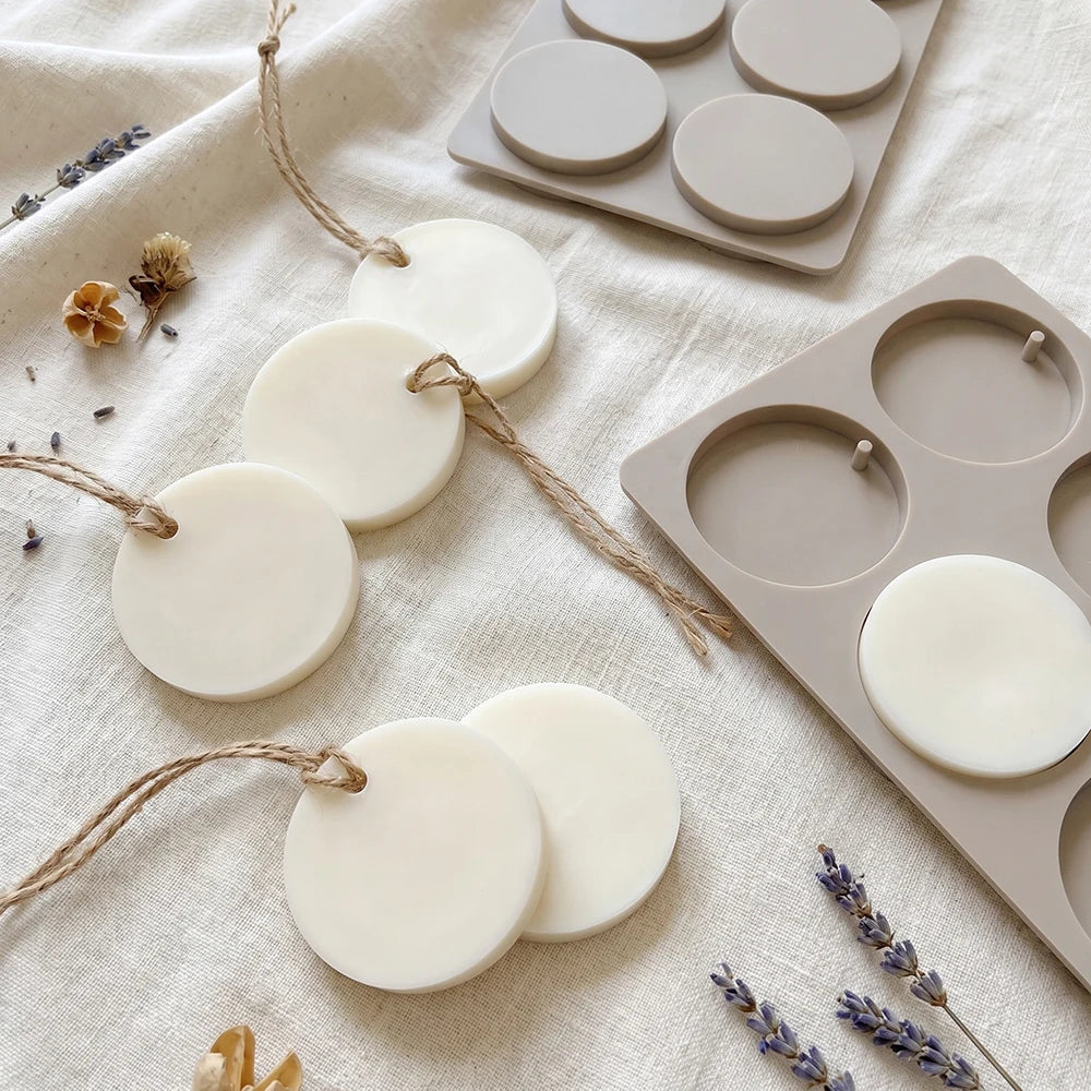 6-Cavity Silicone Hanging Soap Mold for DIY Aromatherapy