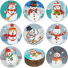 DIY Diamond Art Coaster Set for Christmas & More