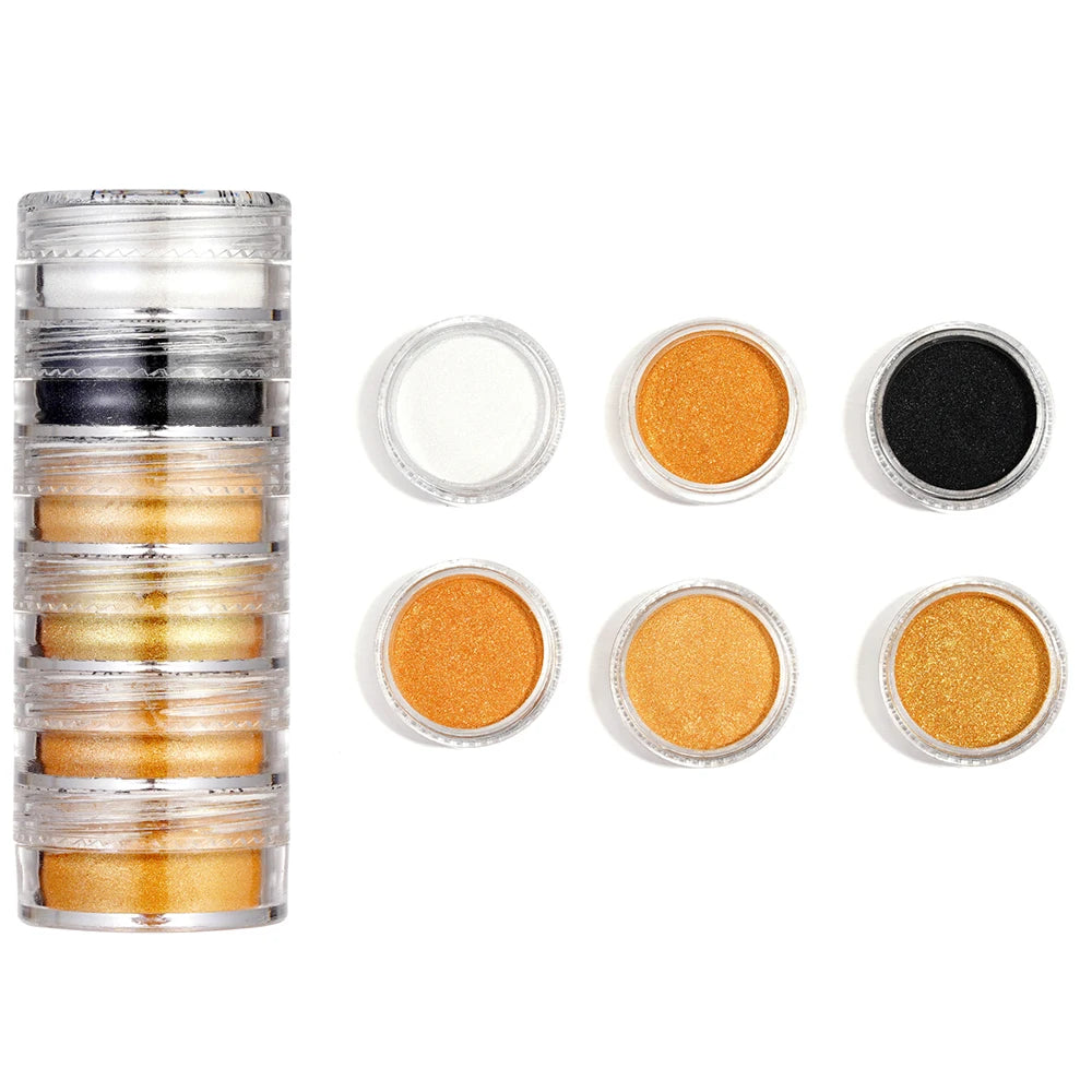 Pearlescent Epoxy Resin Pigment Powder Set (6 Colors)