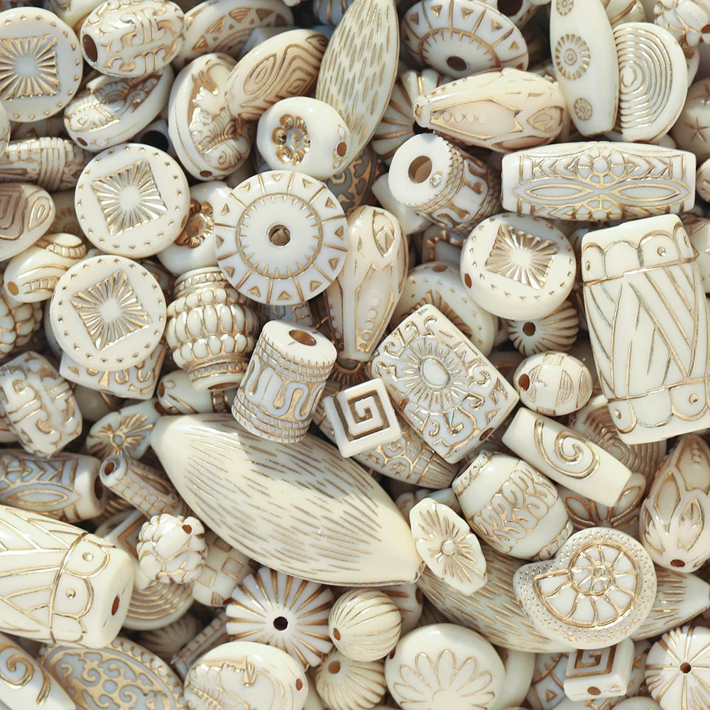 Mixed Classical Acrylic Spacer Beads for DIY Jewelry Making