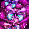 Butterfly & Flower 5D Diamond Painting Kit — Full Drill Round Mosaic Art Set
