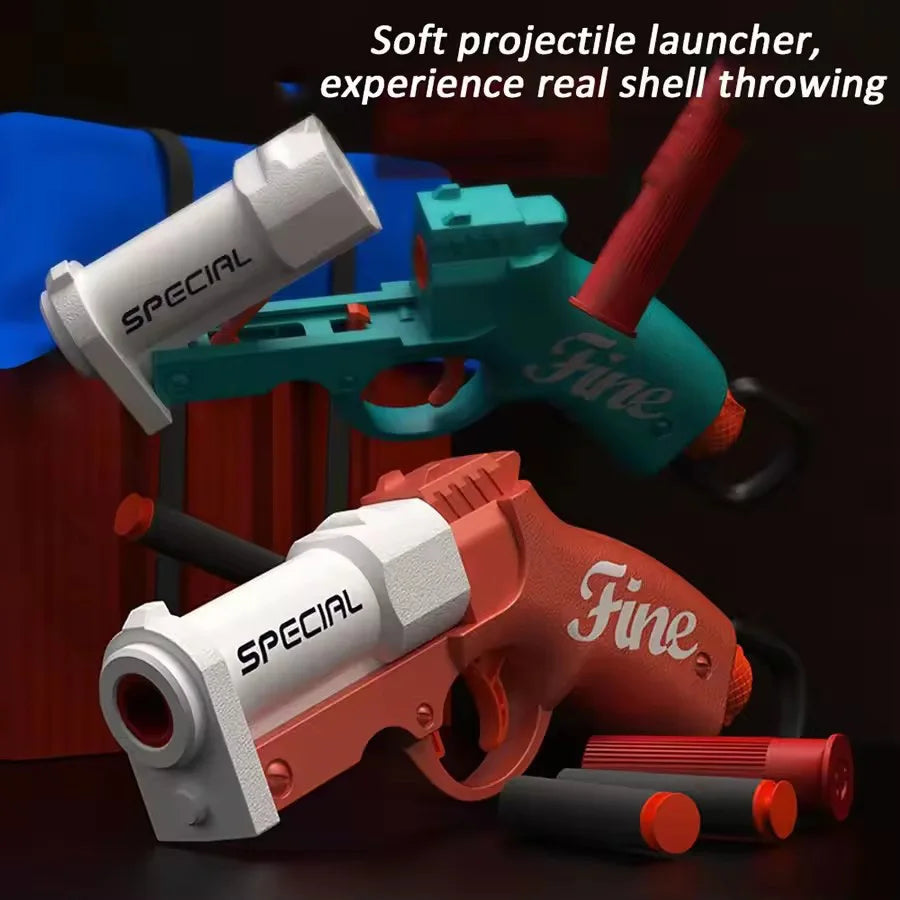 Mini Shell-Ejecting Toy Rifle with Soft Bullets