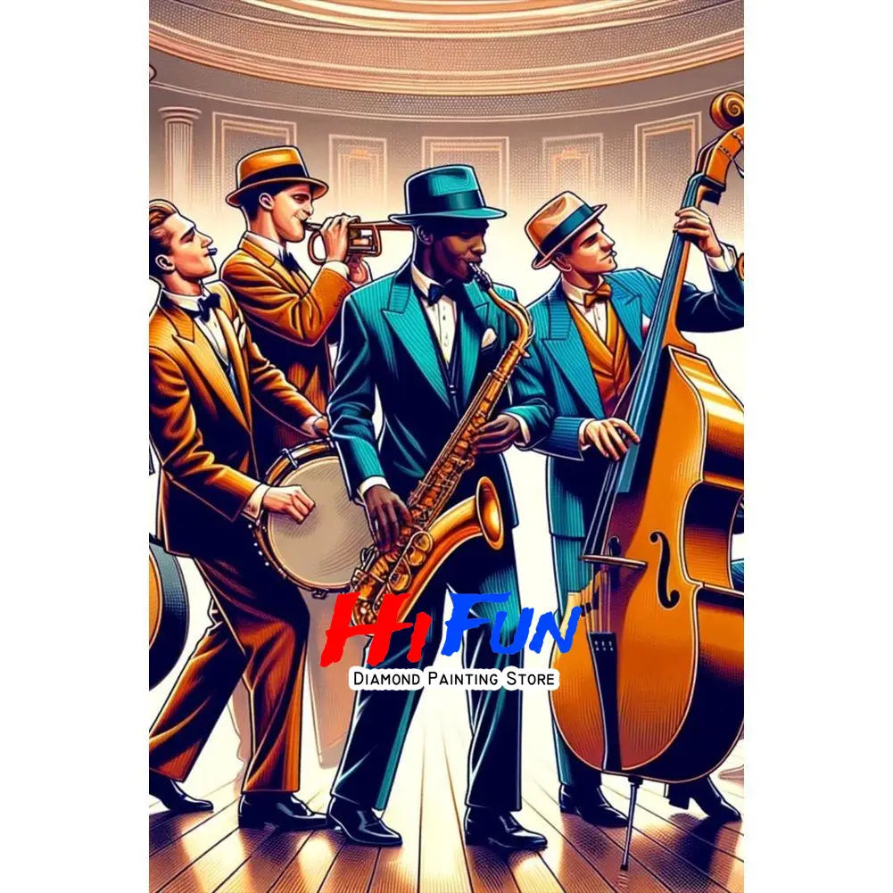 Modern Jazz Musician Diamond Painting Kit