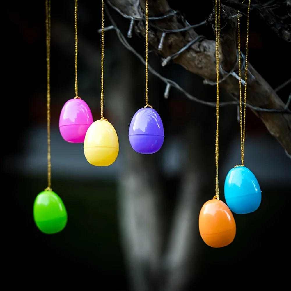 100-Pack Fillable Plastic Easter Eggs for Hunts & DIY Crafts
