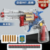 Mechanical Soft Bullet Revolver Toy Gun with Shell Ejection