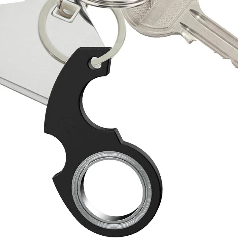 Metal Fidget Spinner Keychain for Stress Relief and Focus