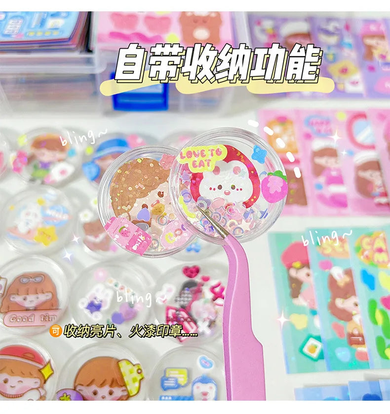 Cute DIY Goo Card Sticker Set for Kids